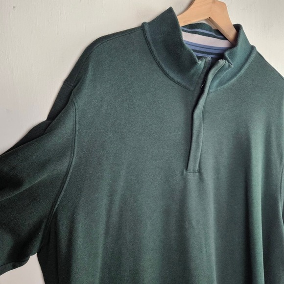 UntuckIt Corral Quarterzip 1/4 Zip Sweatshirt Men's‎ XXXL Forest Green - Picture 3 of 10